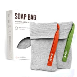 ZOMCHI 2 Pieces of Soap Bags with Gentle Roughness, Soap Savers for Bar Soap, Body Scrubbers for Use in Shower, Soap Exfoliating Bag