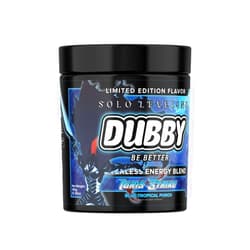 Dubby Solo Leveling Anime Official License Energy Drink Powder- Sugar Free Energy Drinks, Jitter-Free Energy Powder, Blue Tropical Punch Flavor, 30 Serving, 5.29 Ounces (Igris Strike)