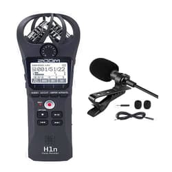 Sound Systems Zoom H1n Handy Recorder with Lavalier lapel mic