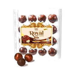 ChocZero Vegan Truffle - Dark Chocolate Hazelnut Royal Truffles - Dairy Free, Keto Friendly Gift (1 Box, 8.5oz)