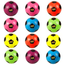 K-Roo Sports Atomic Athletics Neon Rubber Playground Balls - 12 Pack of Regulation Size, Includes Pump & Storage Bag