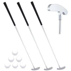 Wettarn 3 Sets Golf Putter Two Ways for Men Women Kids Club with 6 Practice Golf Balls for Left or Right Handed Golfers Indoor Outdoor