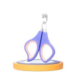 Trumoon Pet Nail Clippers with 2mm Round Cutout for Cats, Birds, Reptiles and Small Animals.The Worry-Free Grooming Nail Clippers, Avoid Painful Overcutting, Injury-Free Nail Cutting (2mm-Purple)