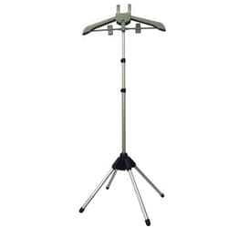 Rluii Garment Hanger/Drying Rack/Handheld Clothes Steamer Holder/Fabric Steamer Ironing Steamer Bracket/Pants Hanger/Telescopic Folding Hanger/Garment Steamer Accessories (Gray)
