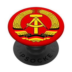 East Germany by yuma GDR coat of arms German Democratic Republic flag east PopSockets PopGrip: Swappable Grip for Phones & Tablets