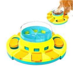 Potaroma Dog Puzzle Toy 2 Levels, Slow Feeder, Pup Food Treat Feeding Dispenser for IQ Training and Entertainment for All Breeds 4.2 Inch Height
