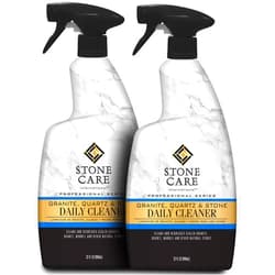 Stone Care International Granite Cleaner - 32 Fluid Ounces (2 Pack) Granite Marble Quartz Tile Travertine Limestone Slate Clean