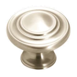 Amerock | Cabinet Knob | Satin Nickel | 1-5/16 inch (33 mm) Diameter | Inspirations | 1 Pack | Drawer Knob | Cabinet Hardware
