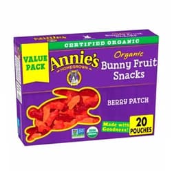 Annie's Homegrown Annie's Organic Berry Patch Bunny Fruit Snacks, Gluten Free, 16 oz