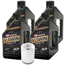 MaximaHiflofiltro VTEOCK24 Synthetic Blend Engine Oil Change Kit for Harley Davidson Twin Cam V-Twin