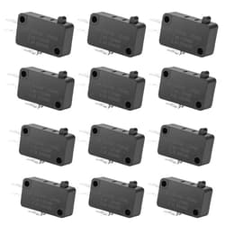 MXRS 125V/250V 16A SPDT Snap Action Button Micro Limit Switch for Microwave Oven Door Arcade KW3 by MUZHI(12Pack)