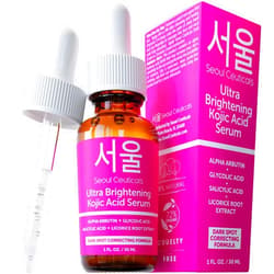 SeoulCeuticals Korean Skin Care Kojic Acid Serum Alpha Arbutin Serum – Dark Spot Remover Corrector Glycolic Acid Serum + Salicylic Acid K Beauty 1oz