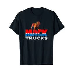 Mack Trucks Retro Mack Logo Distressed T-Shirt