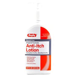 RUGBY LABORATORIES Rugby Original Steroid-Free Dry Skin Insect Bite Poison Ivy Sunburn Anti-Itch Lotion Camphor 0.5% / Menthol 0.5% - 7.5 Fl Oz