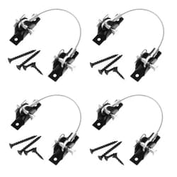Eapele Anti Tip Furniture Anchors Kit Cabinet Wall Anchors Protect Toddler and Pet from Falling Furniture,Weight Up 400lbs (4 Pack)