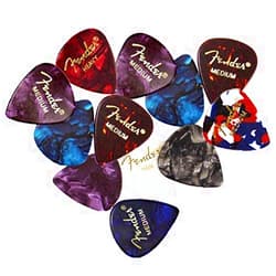 Fender Premium Picks Sampler - 12 Pack Includes Thin, Medium & Heavy Gauges (Austin Bazaar Exclusive)