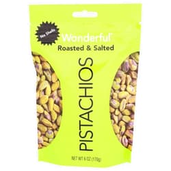 Wonderful Pistachios Wonderful Pistachio Roasted & Salted Shelled Pistachios, 6 OZ