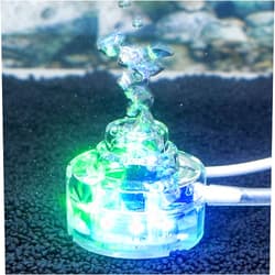 Zouminyy Colorful Gradient Even Air Output Underwater Bubble Fish Tank Light LED, Submersible Light, Waterproof for Fish Tank(U.S. regulations)