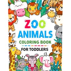Y’z Factory Zoo Animals Coloring Book for Toddlers: 55 adorable zoo animals to color and learn — a fun keepsake coloring book with a special letter page from family.