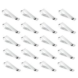 ECUDIS Garage Door Remote Visor Clip, Remote Visor Clips Replacement for Garage Door Remote Openers (Silver, Pack of 20)