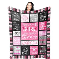 Mcurore Dance Gifts, Dance Recital Gifts for Girls, Dancer Gifts for Girls Teens, Ballet Gifts for Her, Dance Gifts for Teacher, Ballerina Gifts, Gifts for Dancers, Dance Stuff Dancing Blanket 60