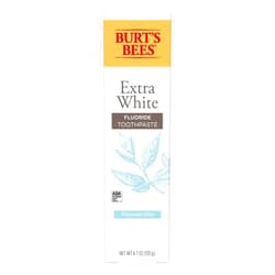 B07QZZGW1C Burts Bees Extra White Mountain Mint Fluoride Toothpaste 4.7 Ounce (Pack of 2)