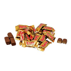 Blair Candy Twix Caramel Minis Fun Size Milk Chocolate Cookie Bars - 3 Lbs Treat Sized Bulk Chocolate Candy (approx. 135 pieces) - Sealed in Resealable Stand Up Pouch