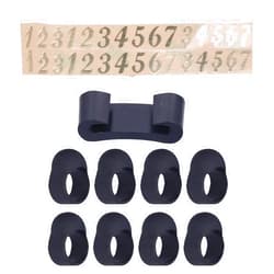 Tomotato 11Pcs Steel Tongue Drum Finger Sleeves Kit Tongue Drum Knocking Finger Picks Cover with Drumstick Holders and Number Stickers for Handpan Percussion Instrument