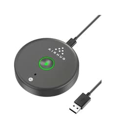 AIRHUG USB Microphone,Desktop Computer Mic, Mute Button with LED Indicator,AI Noise Reduction,Plug & Play Omnidirectional Condenser PC Laptop Mics,for Online Calls/Class/Recording Video