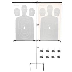 Guyuyii Adjustable Target Stand with 8 Clips - Target Holder Fits up to 17 x 25 inch Paper Targets - Ideal for Gun Enthusiasts, Competitive Shooters, and Outdoor Practice Sessions