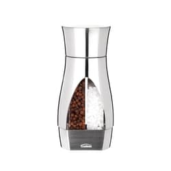 Trudeau - 716451 Trudeau Stainless Steel Manual 2-in-1 Salt and Pepper Mill, 7.5 inches, Silver
