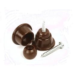 Slipstick CB215 Swivel Glide Floor Protector Sliders for Chair Feet / Furniture Legs (set of 8) 1-Inch - Chocolate Brown