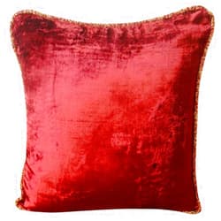 The HomeCentric Pillow Sham, Decorative Maroon Euro Shams Pack of 2, 26x26 inch (65x65 cm), Velvet Euro Pillow Covers, Solid Color, Contemporary Euro Pillowcases Easter - Maroon Shimmer