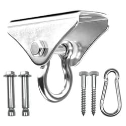 Yes4All Punching Bag Hanger, Stainless Steel Swivel Chain with 4 Snap Hooks for Heavy Bag, Gym Swing, Trapeze, and Hammock