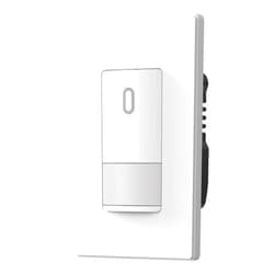 ELEGRP Matte White Single Pole Occupancy Motion Sensor Light Switch, Need Neutral Wire, 120° Sensor Coverage PIR Infrared Motion Activated, for CFL/LED/MLV/INC/HAL/Fan, UL,1 Pack