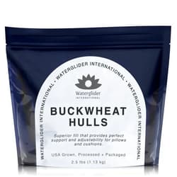 Waterglider International Replacement Buckwheat Husks for Meditation Zafu or Pillow, USA Grown Hulls, 2 lbs