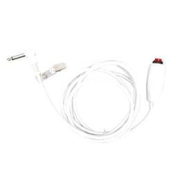 ASHATA Push Cord Cable for Nurse Station, 6.35mm Mono Plug Nurse Call Cord, Universal Replacement Nurse Call Cord with Clip for Nurse Station 9.8ft