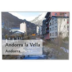 Photomagnet Andorra La Vella, Capital De Andorra, Elpais De Los Pirineos, Fridge Magnet