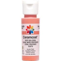 Delta Creative Ceramcoat Acrylic Paint in Assorted Colors (2 oz), 2678, Deep Sea Coral