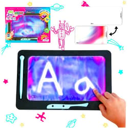 Sky Castle DoodleJamz JellyBIGs, Supersized Sensory Gel Drawing Pad, Filled with Double The Squishy Gel, No-Mess, Non-Toxic, Travel-Ready, Unleash Larger-Than-Life Artistic Creations! (Pink on Blue Gel)