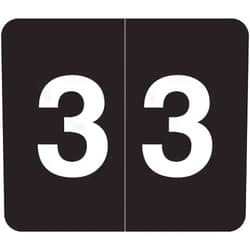 Www.filingsupplies.com V.A. Hospital/Barkley Systems Numeric Label - FNVAM Series (Rolls) - 3 - Black