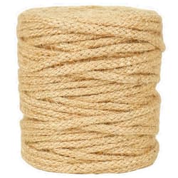 Tenn Well 5mm Jute Twine, 164 Feet Braided Jute Rope, Natural Twine String for Crafts, Gift Wrapping, Holiday Decorating, Gardening, Cat Tower Repairing, Macrame Jute Cord