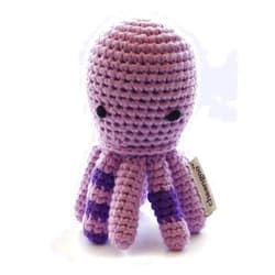 Cheengoo Organic Crocheted Octopus Rattle