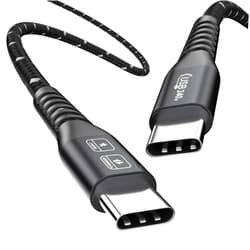 dynattenik 240W PD3.1 USB 2.0 Type-C 1.8m Notebook Spare Charging Cable Adapter