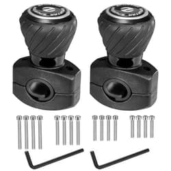 Spurtar Steering Wheel Knob Spinner, 2Pack Universal Car Suicide Knob Power Handle Spinner Fit for Cars, Truck, Forklift, Mower, Tractor, Boat, Golf Cart – Black