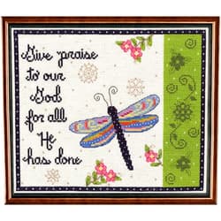 Janlynn Give Praise Cross Stitch