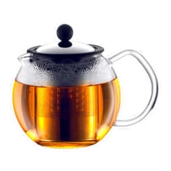 BODUM CD Assam-Brewer for Tea with The Filter which is Made of Steel 500 ml-Chrome, 0.5 l, Stainless Steel