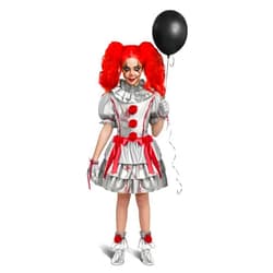 Spooktacular Creations Girls Clown Costume, Evil Clown Dress, Halloween Scary Jester Costume for Girls Halloween