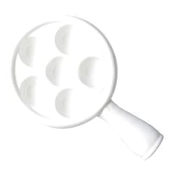 CRYBULLION Ceramic Escargot Plates Snail Mushroom Escargot Dish 6 Compartment Holes Snail Plate Escargot Baking Dish Tablewares for BBQ Home Kitchen Restaurant Kitchen Serving Dishes