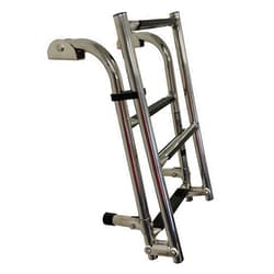 classAcustoms 77090202 4 Step Folding Boat Ladder | Stainelss Steel | Ski Boat Ladder | Pontoon Ladder |